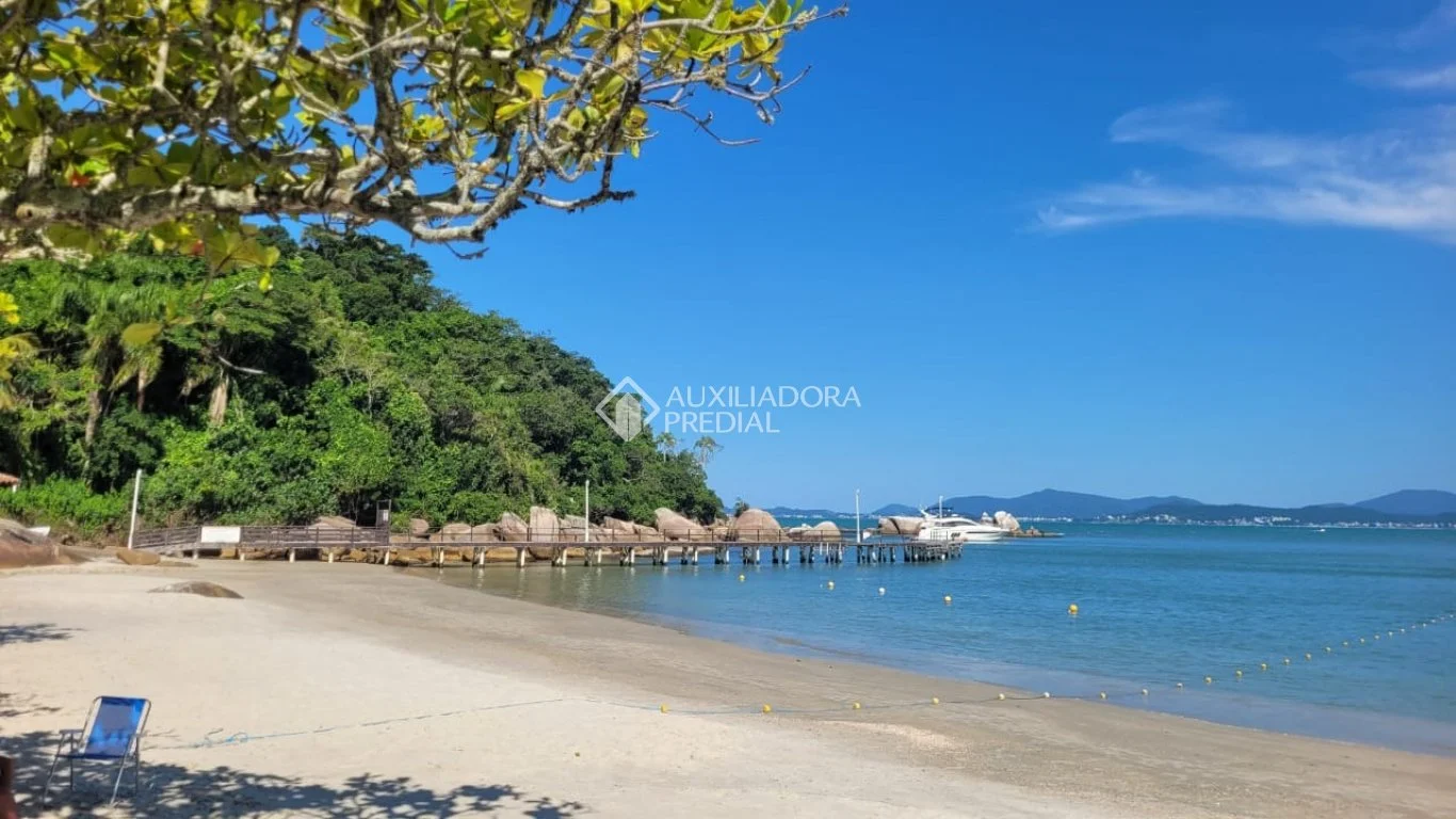 Trapiche comunitário e mar calmo